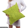 thumbnail image 5 of Ambesonne Japanese Fabric by the Yard Upholstery, Branch Silhouettes Pattern, 3 Yards, Yellow Green Apple Green, 5 of 5