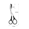 thumbnail image 2 of FACEGA Eyebrow Scissors with Comb,Stainless Steel Eyebrow Trimmer,Precision Trimmer for Women,Black, 2 of 5