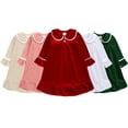 thumbnail image 4 of Godderr Girls Autumn Winter Dress Pajamas for Kids Toddler ,Towel Robes for Kids,Newborn Mid Length Dress Sleepwear for 3M-11Y, 4 of 8
