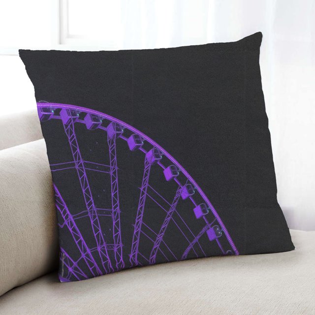 Ahgly Company Games Theme Park Rides Coussin Intérieur, 18 Pouces par 18 Pouces