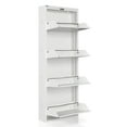 thumbnail image 2 of AYK 4-Door metal shoe cabinet with side ventilation - white, 2 of 6