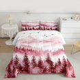 thumbnail image 2 of Homewish Mountain Jungle Full Size Comforter Sets 3-Piece for Female Men Women,Happy Winter Snowflakes Bedding Comforter Set,Natural Scenery Lightweight Bedding Sets,Super Cozy Room Decor, 2 of 8