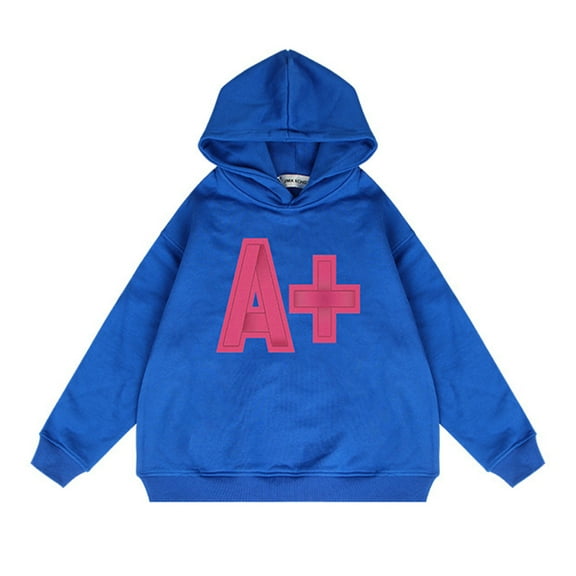 Esaierr Kids Baby Boys Sweatshirt Toddler Hooded Spring Autumn Sweatsuit Little Boys Hood Soft Casual Long Sleeve Cotton Pullover Letter Printed Loose Hoodies Teen for 2-12T