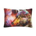thumbnail image 3 of MKHERT Cosmic Space Wolf Pillowcase Pillow Protector Cushion Cover 20x30 inch,Set of 2, 3 of 3