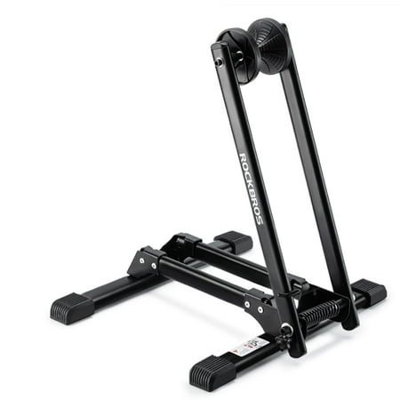 ROCKBROS Foldable Bike Stand Floor Bike Parking Stand Bike Holder Bicycle Rack for 20"-29" Mountain Road Indoor Outdoor Garage Storage