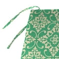 thumbnail image 5 of Jordan Manufacturing 59" x 16" Scampi Emerald Green Medallion Rectangular Outdoor Settee Swing Bench Cushion with Ties, 5 of 10