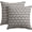 Black, Neutral Pattern, variant on Vintage Pillow Covers 18x18 Inch Set of 2 Black Floral Block Print Outdoor Decorative Throw Pillows Neutral Pattern Pillowcases Square Cushion Covers for Couch Home Decor