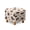 Dachshund Paw Heart Print Light Brown, variant on SCRAWLGOD Vintage Leopard Print Brown Square Ottoman Cover Jacquard Fabric Ottoman Slipcover Stretchable Footrest Stool Covers for Square and Rectangle Ottomans