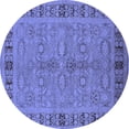 thumbnail image 1 of Ahgly Company Indoor Round Oriental Blue Industrial Area Rugs, 6' Round, 1 of 4