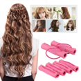 thumbnail image 3 of 6pcs Magic Foam Sponge Hair Curler DIY Fashion Wavy Hair Travel Home Use Soft Hair Curler Rollers Styling Tools, 3 of 4