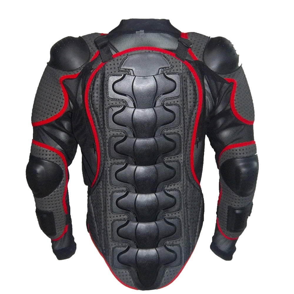 iOPQO Mens Jacket Motorcycle Jacket Motorcycle Full Body Jacket Racing Spine Chest Protecto Coat Leather Jacket Red 3XL