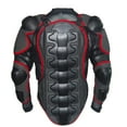 thumbnail image 3 of Baberdicy Hauts pour Hommes Moto Veste Intégrale de Course Colonne Vertébrale Protection de Poitrine Manteau Veste en Molleton Rouge, 3 of 6