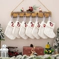 thumbnail image 2 of AFQH Christmas Stockings with Initial Small Embroidered Letter Knit Christmas StockingMonogram Hanging Xmas Stockings for Family Christmas Tree Fireplace Holiday Party Decoration, 2 of 5