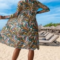 thumbnail image 3 of Women Bikini Set Ins 3 Piece Swimsuits Spaghetti Strap with Long Sleeve Cover Up, 3 of 9