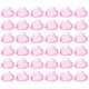 thumbnail image 1 of FOMIYES 100Ud Durable Pink Acrylic Heart Baubles for Valentine's Day and Wedding Decor, 1 of 6