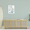 thumbnail image 2 of Stupell Industries Nautical Shark Chart Watercolor Marine Animals Graphic Art Framed Art Print Wall Art, 24x30, By Ziwei Li, 2 of 7