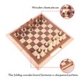 thumbnail image 3 of Juego De Damas De Ajedrez De Madera, Juego De Mesa De Ajedrez De Madera De Pino, Entrenamiento Lógico Portátil Para Niños Y Adultos, 3 of 7