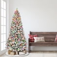 thumbnail image 2 of 6.5 ft Pre-lit Flocked Virginia Pine Tree 787 tips 300 UL Multi color Incandescent Lights, 2 of 2
