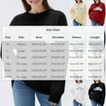 thumbnail image 3 of AUNVITO Womens Round Neck Sweaters Casual Loose Long Sleeve Pullover Cozy Fall Winter Outfits, 3 of 6