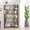 64.56" H Dark Brown Bookshelf, variant on 64.56" H 5-Tier Small Bookshelf with Solid Base,Minimalist Style,Open Storage Bookshelf,Suitable for Living Room,Office,Light Gray