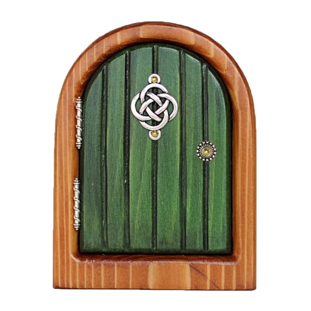 Puerta de hadas para árboles, jardín de hadas en miniatura, accesorios de decoración al aire libre, escultura artística de patio, decoración para pared de habitación de niños, árboles Jadeshay A