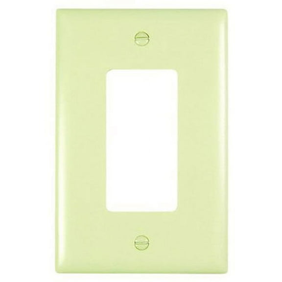 PASS & SEYMOUR TPJ26I Ivory 1G Deco Jumbo Plate