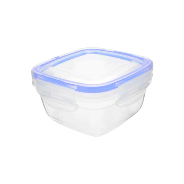 Set 6 Herméticos Cuadrados Contenedor De Alimentos 275 Ml