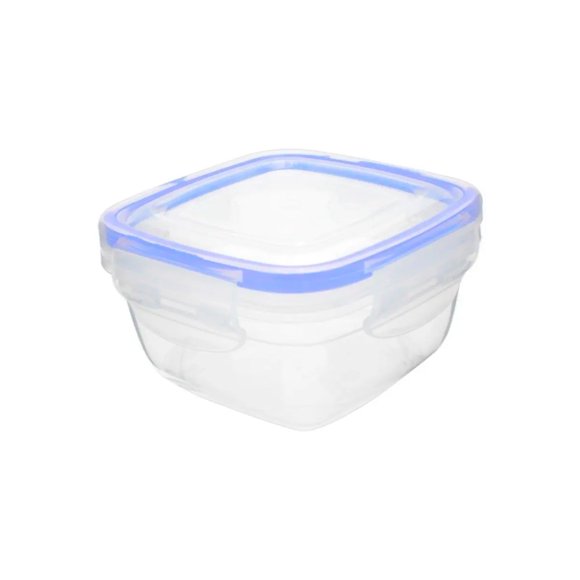 Set 6 Herméticos Cuadrados Contenedor De Alimentos 275 Ml