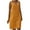 Yellow, variant on 2026 ! under $5 asdoklhq Womens Plus Size Dresses, Women Casual Plus Size V-Neck Soild Color Sleeveless Vest Linen Dress