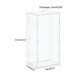 thumbnail image 2 of Muestra Estuche Caja Acrílico Caja Transparente Polvo Prueba Protección Vitrina 16x11x31cm para Coleccionables, 2 of 5