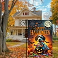 thumbnail image 3 of Halloween Dachshund Pumpkin Garden Flag, Double-Sided, 3 of 7