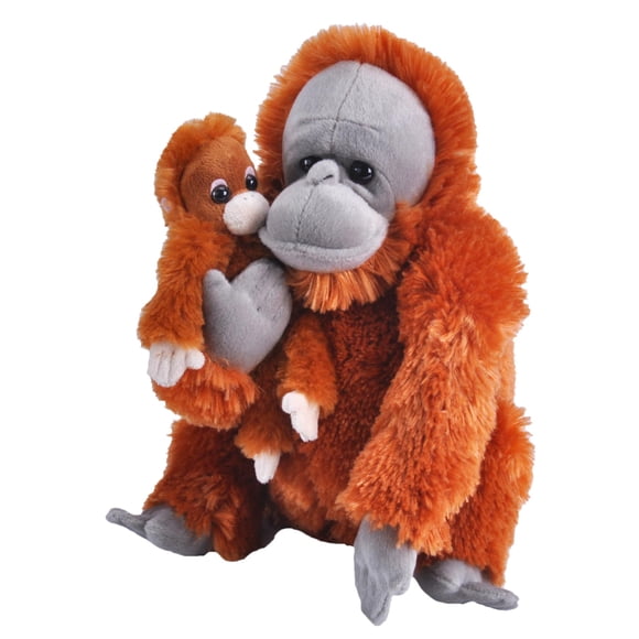 Peluche Wild Republic Mom & Baby Orangután de 30 cm y 6 cm