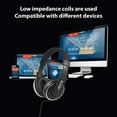 thumbnail image 4 of JMH-04 Professional Wired Over-Ear Monitor Headphones with 40mm Dynamic Drivers - Noise Isolating, Comfortable Padded Design for Studio Recording, Podcasting, PC & DJ Use - Includes 6.35mm Adapter,, 4 of 6