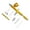 Gold, variant on Double-Action 0.3mm Gravity-Feed Airbrush for Nail Manicures Small Air Brush Double-Action Large Gravity Feed Air Brush