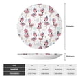 thumbnail image 2 of Gaeub Flamingos Tribal Print Ceramic Plate,Dinner Plates,Bone China Decorative Plates with Display Stand,Art Ceramic Ornaments for Wall Hanging Decoration-7in, 2 of 6