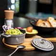 thumbnail image 3 of Staub Cast Iron 0.25-qt Mini Round Cocotte - Graphite Grey, 3 of 9