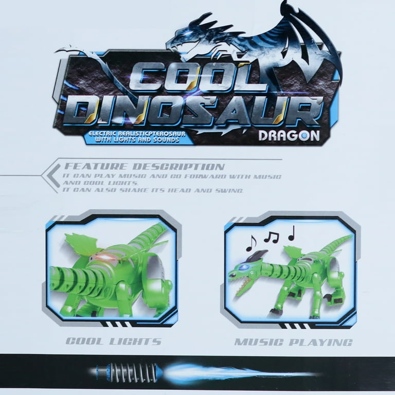 Yarmoshi Battery Operated Walking Dragon Robot Toy Control