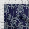 thumbnail image 2 of oneOone Silk Tabby Blue Fabric Tropical Palm Tree Fabric For Sewing Printed Craft Fabric By The Yard 42 Inch Wide, 2 of 4