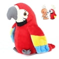 thumbnail image 2 of Talking Parrot Repeat What You Say Parrot Plush Bird Stuffed Animals Recording Electric Toy, 2 of 4