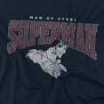 thumbnail image 2 of Superman Super College Youth Long Sleeve T Shirt, Navy, Large, 2 of 4