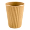 thumbnail image 2 of 12 oz Kraft Paper Coffee Cup - Ripple Wall - 3 1/2" x 3 1/2" x 4 1/4" - 500 count box, 2 of 3