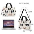 thumbnail image 3 of 16" Laptop Briefcase for Work Travel Laptop Shoulder Bag Carrying Handbag Laptop Case Dog Head and Paw Prints, 3 of 8