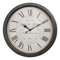 thumbnail image 6 of Clocks - 30" Round - Large Oversized - Wall Clock - Brown - Transitional, 6 of 6