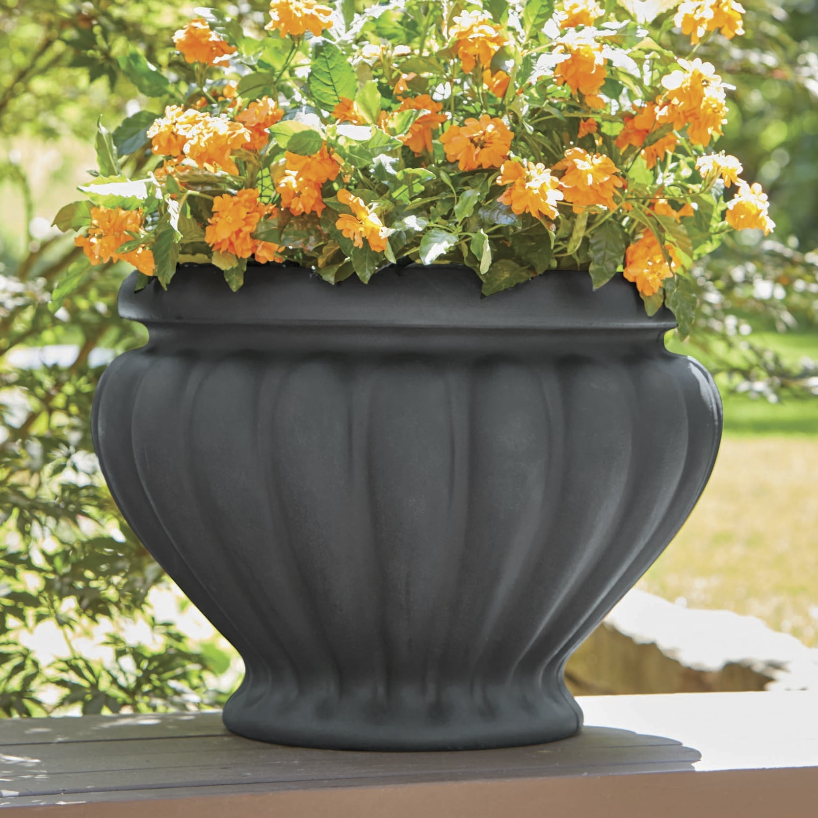 Better Homes and Gardens Argos Outdoor 23 in. Urn Planter Set of 2 by Generic