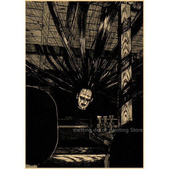 Pósteres Retro de Anime japonés de terror, Tomie Junji Ito, Papel Kraft de Manga, bricolaje, Vintage, habitación, hogar, Bar, cafetería, decoración, impresión artística, pintura de pared