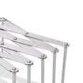 thumbnail image 1 of Ramiter Stainless Steel Kitchen Organizer Telescopic Folding Storage Rack Dish Rack And Drainboard Set Large, 1 of 5