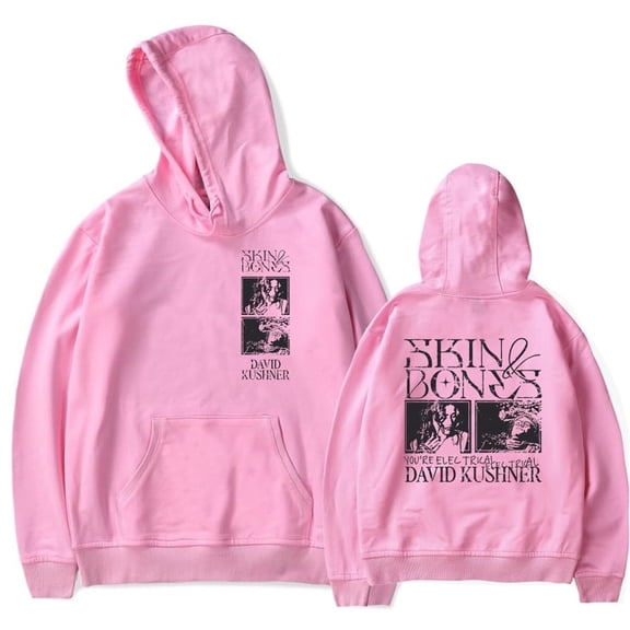 David Kushner Hoodies Skin And Bones Merch Fashion Cool Pop Graphics Print Unisex Trendy Casual Streetwear Top Sweatshirt