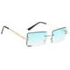 thumbnail image 3 of Sonducket Gafas de sol de moda sin montura Gafas de sol rectangulares Gafas de moda de verano UV400 Lentes seis, 3 of 8