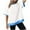 White, variant on gakvbuo Summer Tops For Women 2025 Vacation Going Out Tops For Women Oversized Short Sleeve Tops Casual Crewneck Colorblock Pullover Tunic Shirts