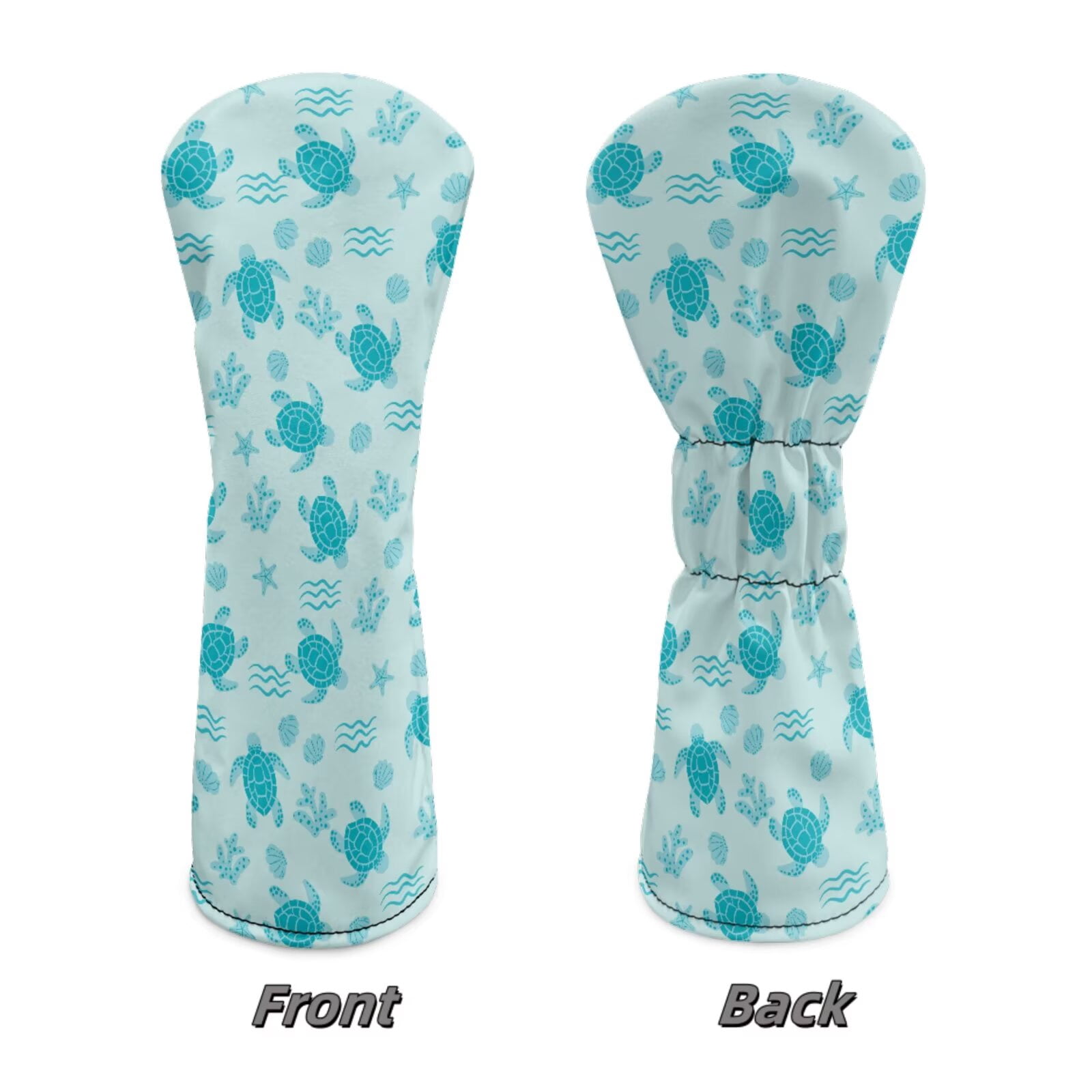 Uorisanigo Golf Club Head Covers Set for for Driver, Fairway Hybrid Woods, Blue Turtle Golf Headcovers Fit Most Golfs Clubs with Soft Lining for Extra Club Protection for Men and Women